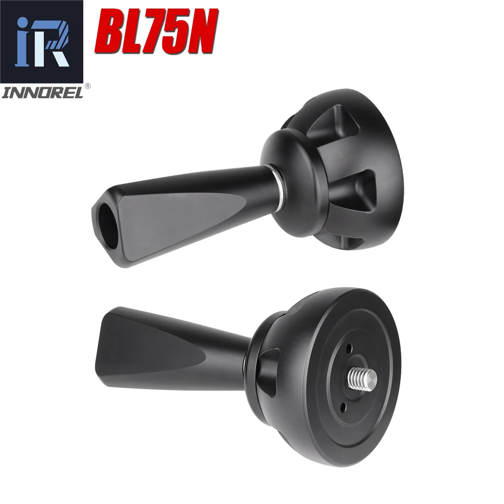 BL75/BL75N 75mm Universal Aluminum Alloy Bowl Adapter Half Ball Flat To Tripod Bowl For Tripod Fluid Head DSLR Camera CNC Made camera fluid head