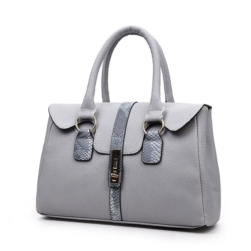 

New Style WOMEN'S Bag Europe And America Six Pieces Set Different Size Bags Snakeskin Shoulder Handbag