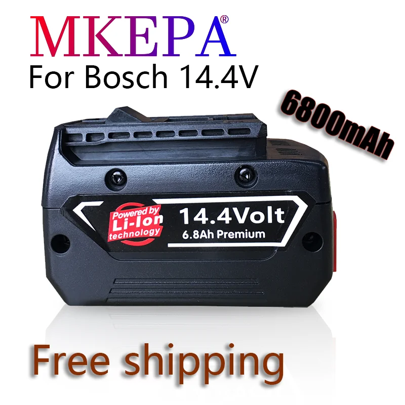 Аккумулятор литий-ионный 14 4v6 8 Ач для аккумуляторной дрели BOSCH BAT607 BAT607G BAT614G |