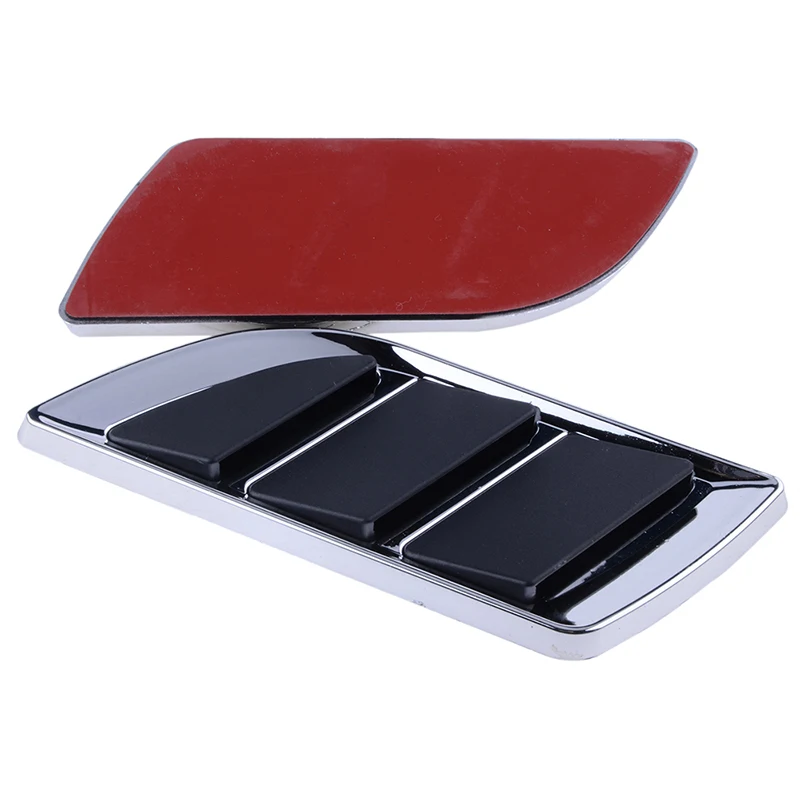 Rhyming Car Side Fender Vent Air Flow Spoiler Racing Intake Outlet Grille Trim Wing Cover Shark Gill Shape Decoration Sticker car stickers car spoiler accessories car front grille decoration car fender emblem badge