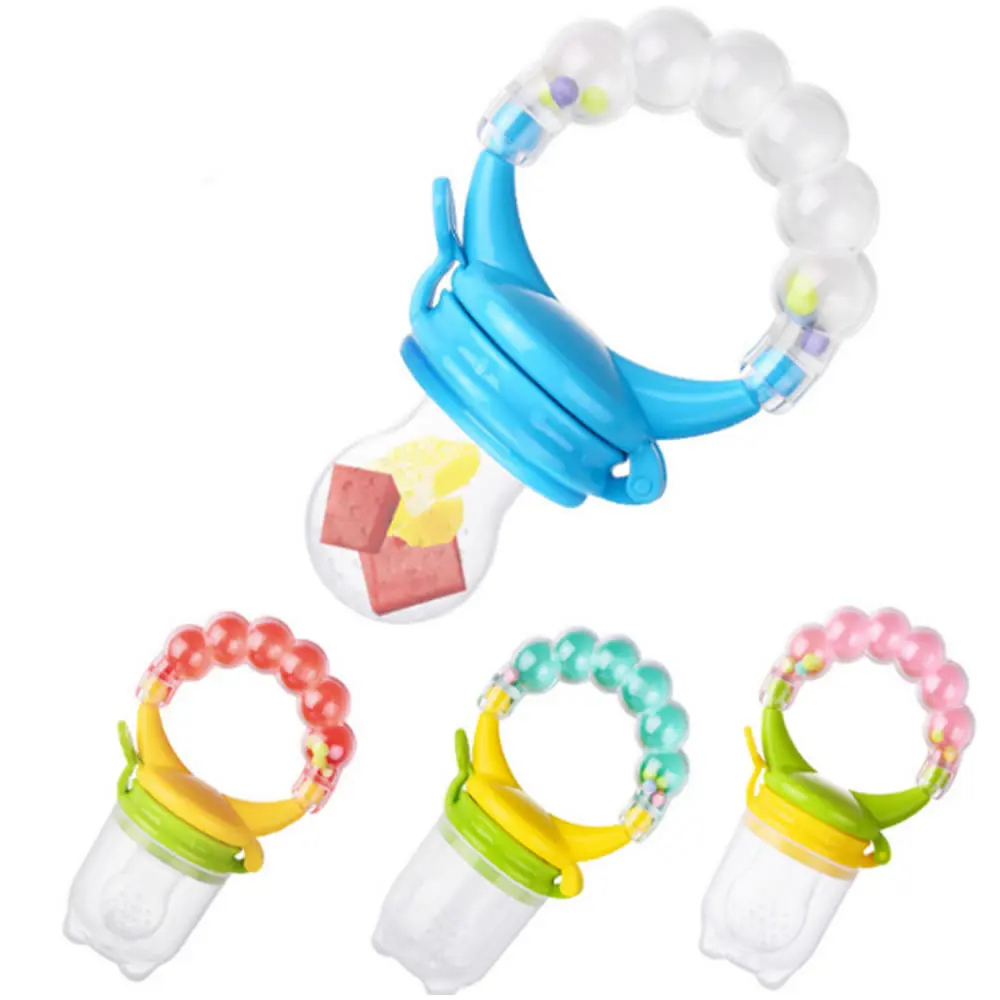Baby Feeder Spoon nutritious fruits and vegetables bite bell ring consisting chew toy Baby Feeding spoon Nipple Soother Bottle 4