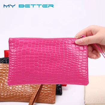 

1PC Women Clutch Zipper Wallet Large Capacity Wallets Female Purse Lady Purses Phone Pocket Card Holder Carteras More Color