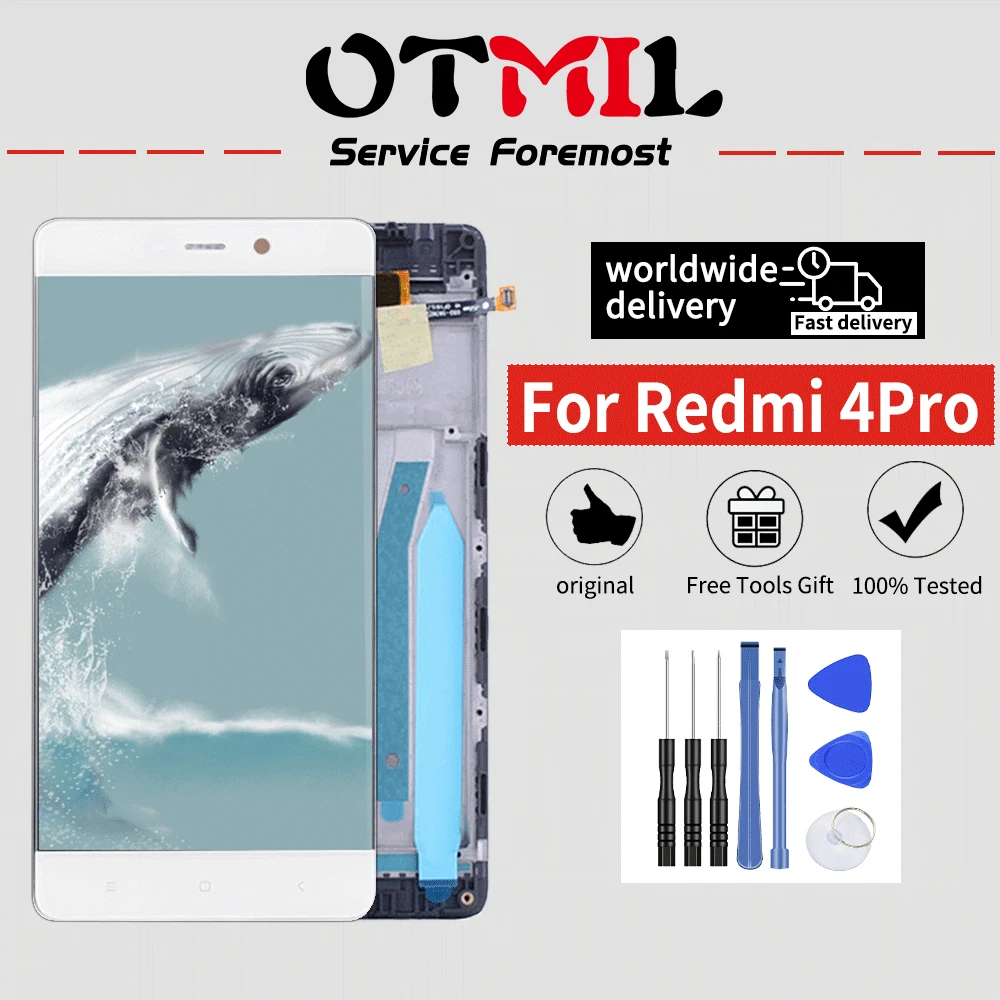 Оригинальный ЖК дисплей 5 0 ''для XIAOMI Redmi 4 Pro сенсорный экран дигитайзер с рамкой