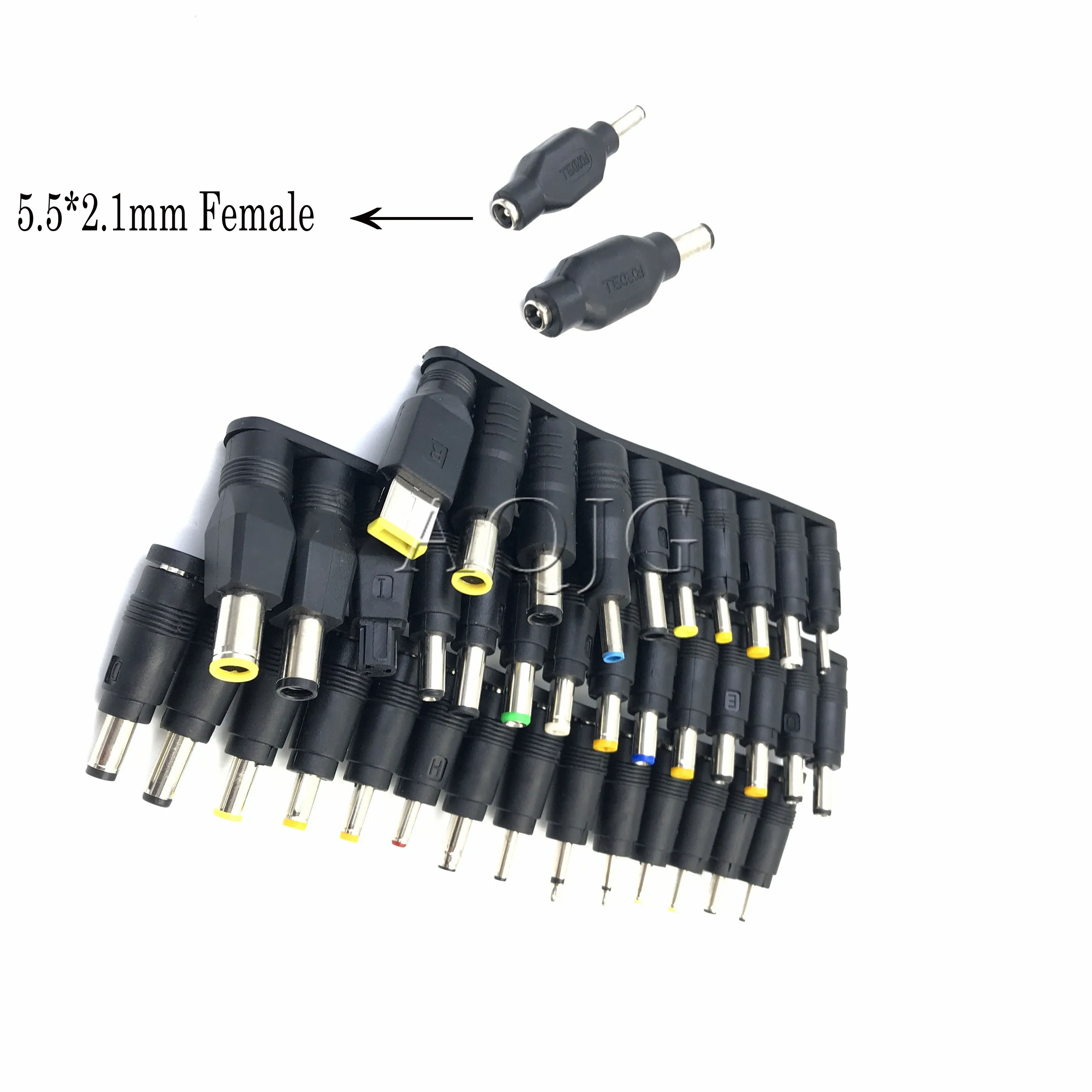 Adaptador de Carregamento de Energia ca para Laptop 40 Unidades 5.5*2.1 mm Conector Fêmea dc para Computador Dicas Conector para Dell Lenovo para hp Notebook - Imagem 2