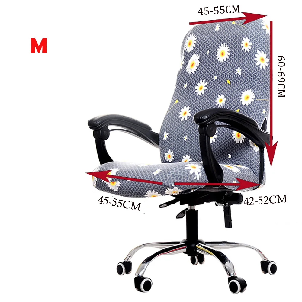 S/M/L Размер офисный чехол для кресла спандекс эластичный стрейч черный Лифт компьютерный подлокотник подушка 1 шт