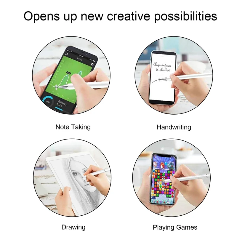 Диск для записи стилус Карандаш для iPad, iPhone, samsung Note 10, Google Pixel 3 huawei Xiaomi смартфонов