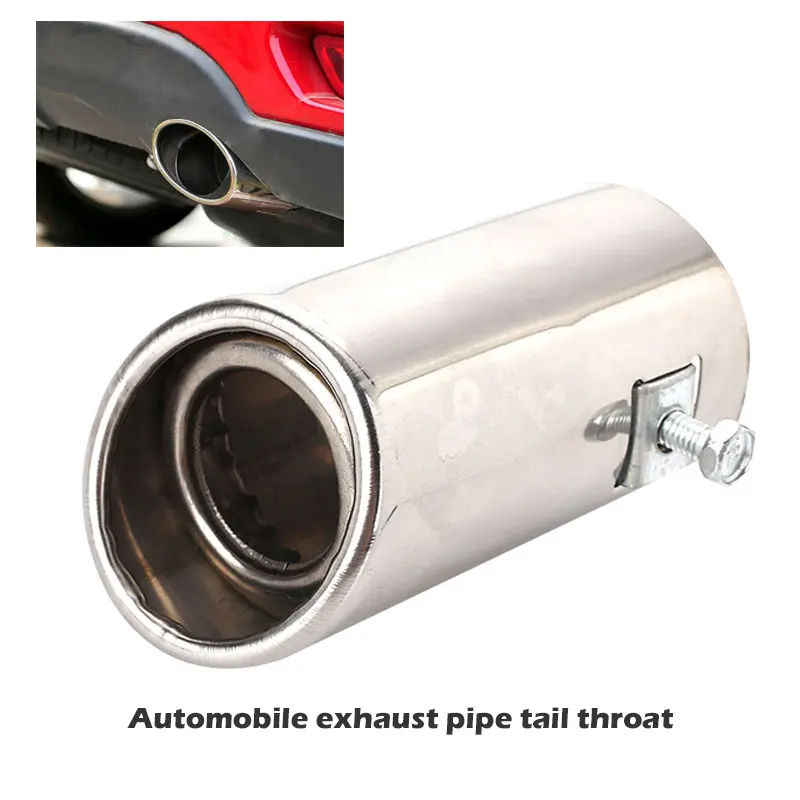 Vehicle Car Double Section Exhaust Muffler Silencer Stainless Steel Reduce Noise