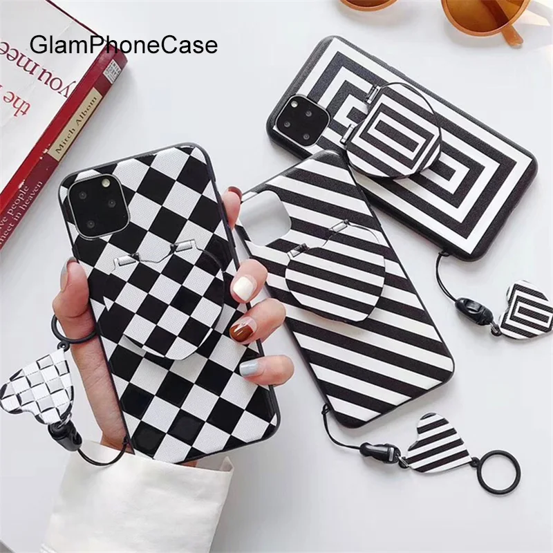 

GlamPhoneCase Wave Point Bracket Phone Case For iPhone11Pro/Max X XS Max XR Soft Silicone Cover For iPhone11 7 8 6 6s Plus Case