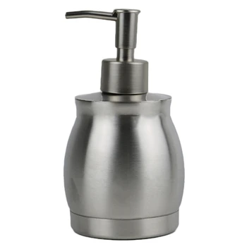 

390Ml Stainless Steel Soap Dispenser Pump Lotion Bottle Kitchen Bathroom Detergent Shampoo Shower Hand Wash Bottle Pump Holder