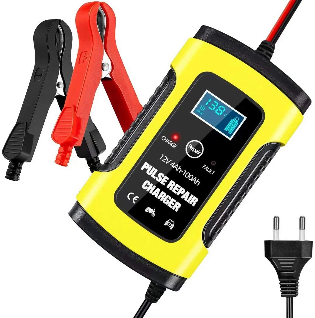 Foxsur Universal 12v 5a Full Automaticmotorcycle Car Battery Charger