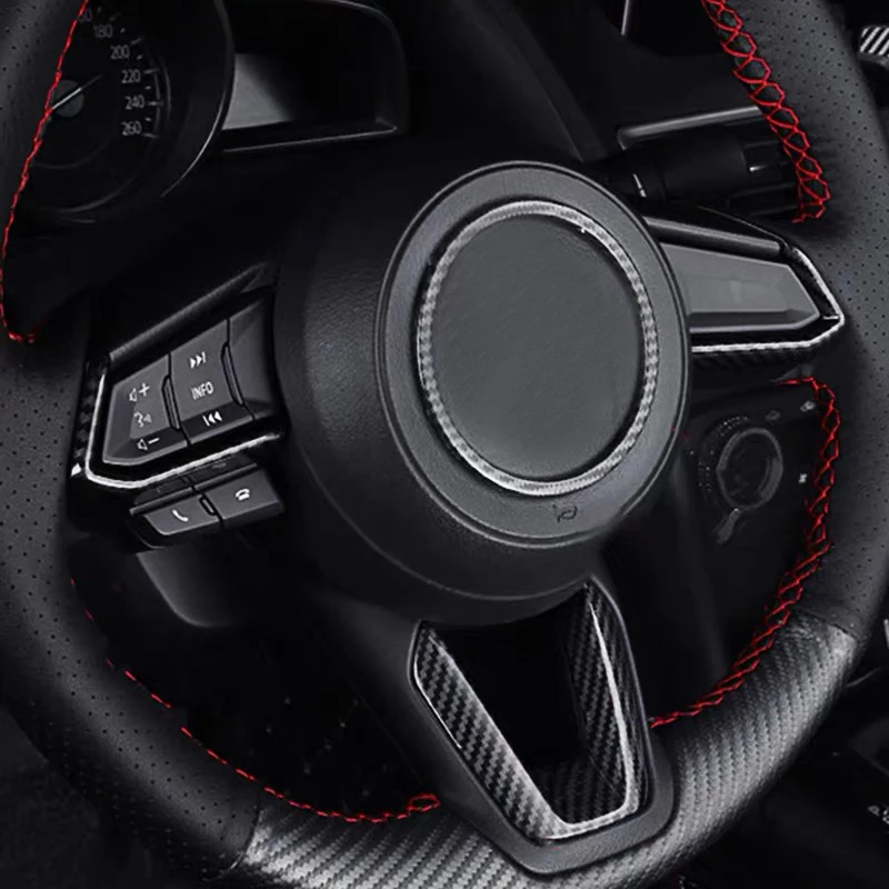 Для Mazda 2 3 6 Demio CX3 CX CX5 CX7 CX9 Axela ATENZA 2017 2018 2019 Автомобильное рулевое колесо отделка