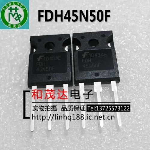 

10PCS/LOT new original FDH45N50F 45N50F 500V 45A TO-247 in stock