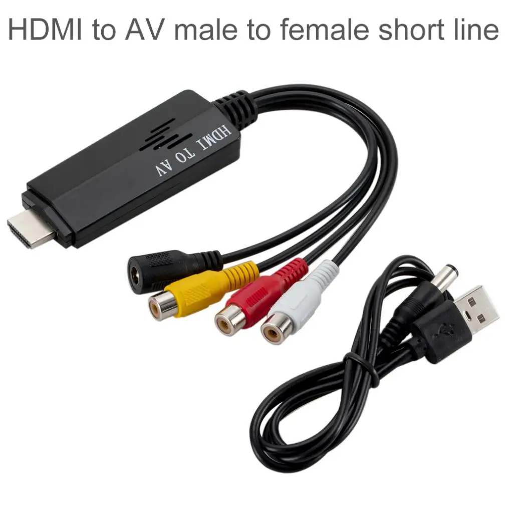 1080P HD HDMI в AV RCA конвертер кабель адаптер STB старый телевизор|Кабели HDMI| |