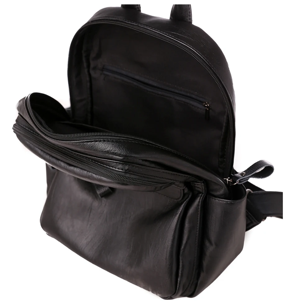 Для женщин рюкзак из искусственной кожи с регулируемым размером школьные канцелярские ретро сумки через плечо Для женщин рюкзак леди из искусственной кожи путешествия Работа Рюкзак