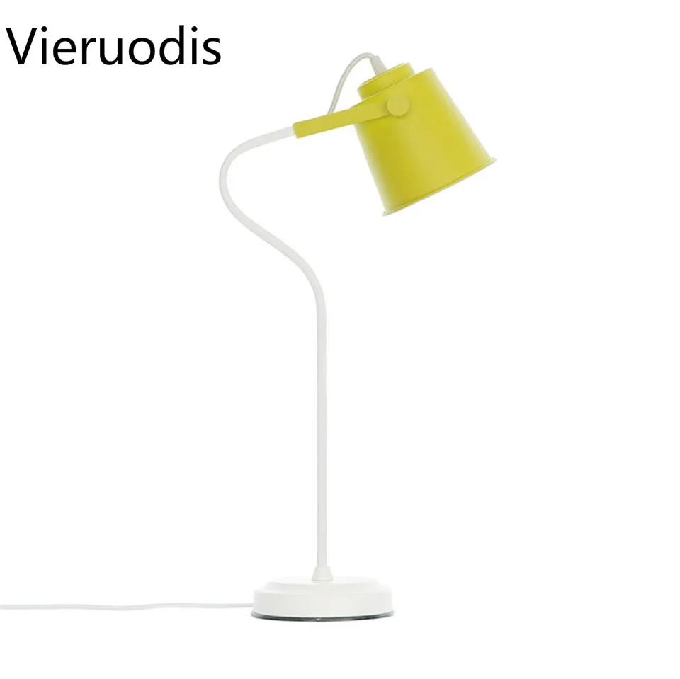 

Vieruodis Modern Simple Desk Lamps E27 Table Lamps for Study Office Reading Night Light Bedroom Library Living Room