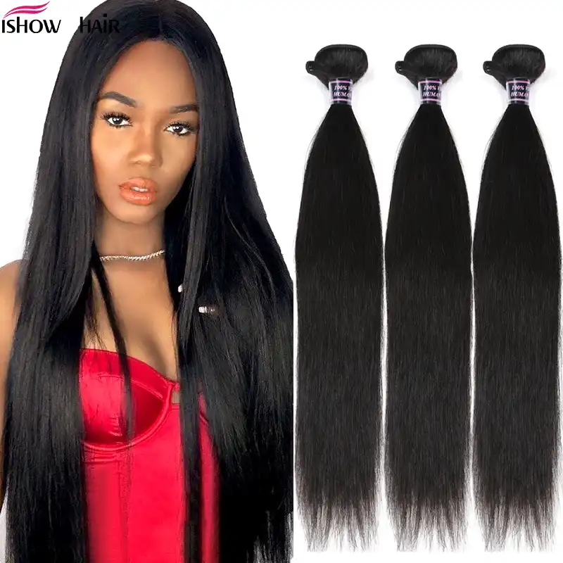 Ishow Malaysian Straight Hair Bundles 100 Human Hair Weave