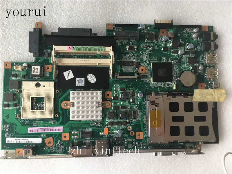 Высококачественная материнская плата yourui для ноутбука ASUS X51 X51R REV 2 1 DDR3 работает
