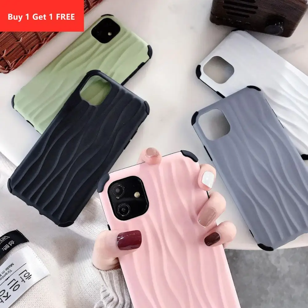Shockproof Phone Case For iPhone 11 Pro X XR XS Max 7 8 6 6s Plus Solid Candy Color Shell Hard PC Plastic Back Cover |