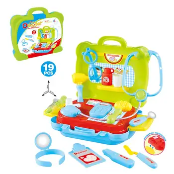 

19Pces/set Kids Pretend Role Play Doctor Nurses Toy Medical Kit Hard Carry Case Safe Non-Toxic Fun Playtime Kid Gifts