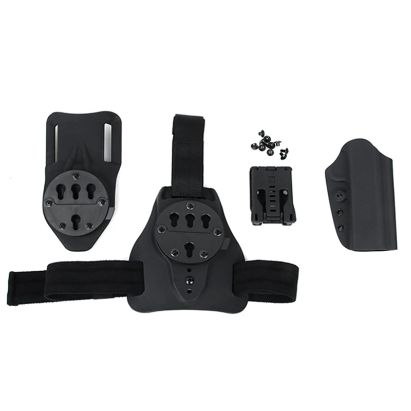 1911 Kydex кобура Набор ножной пластины и поясной ремень с использованием трех целей опорной пластины с быстрым выпуском