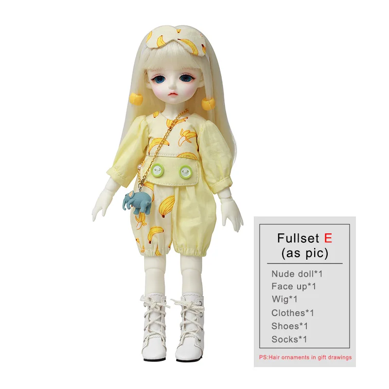 LinaChouchou Хлоя BJD SD кукла 1/6 тело высокое качество смолы игрушки бесплатно глазные шары Мода Рождественский подарок - Цвет: Full set E aspic