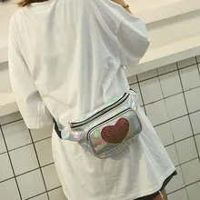 Поясная Сумка Женская мода Pu новая нагрудная сумка карамельного цвета крутая в форме сердца редия карманы дикие сумки для бега Rinonera Mujer d2