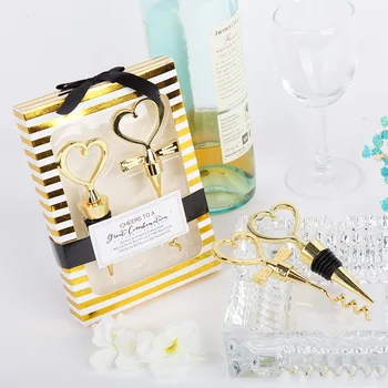 

Gold Color Cheers To A Great Combination Wine Bottle Stopper Wedding Party Favor Guest Gift Presents