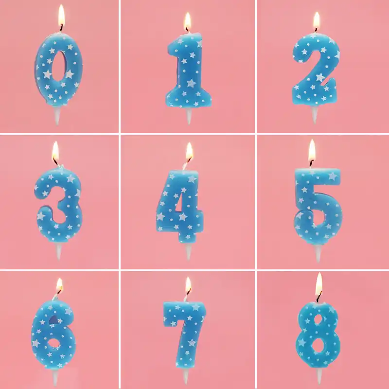 0 8 Years Birthday Candle New Girls Kids Birthday Numbers Candle Party Crown Smoke Free Cake Candles For For Cake Party Supplies Candles Aliexpress