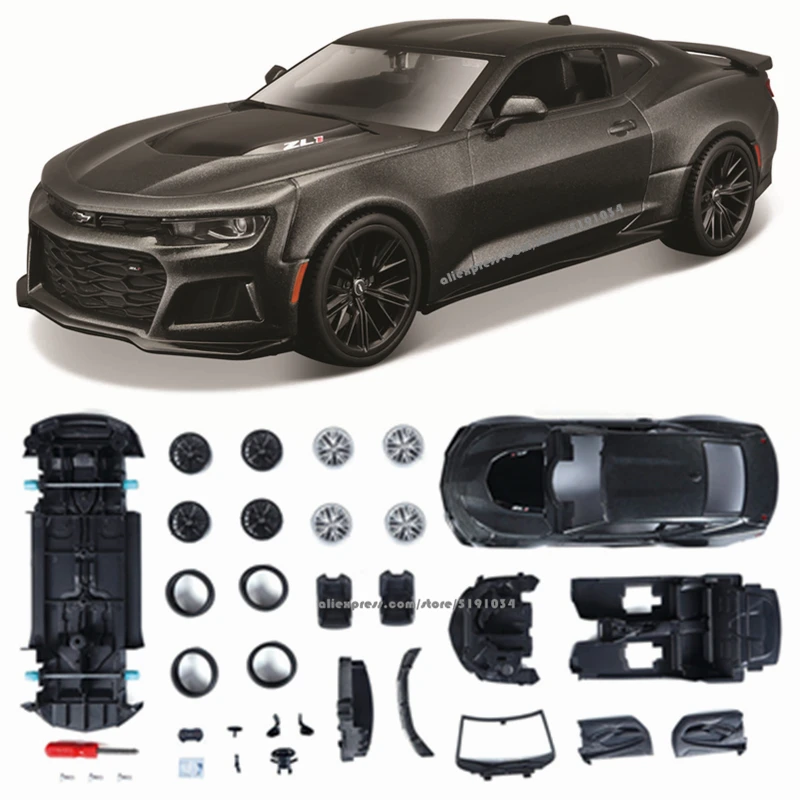 Сборная модель автомобиля Maisto 1:24 2017 CAMARO ZL1 сделай сам литье под давлением