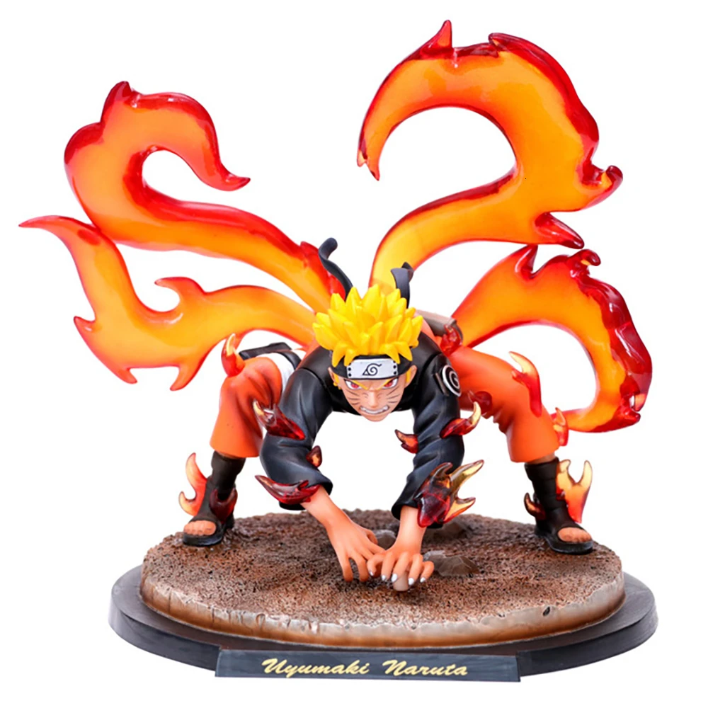 Безукоризненное качество NARUTOS аниме модель кьюби Uzumaki Naruto GK фигурку 20 см