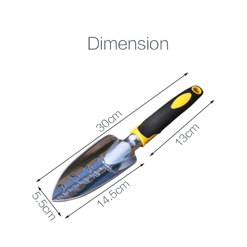 Magnesium Alloy Garden Trowel with Scale Hand Shovel for Weeding Transplanting and Digging in Beds | Инструменты
