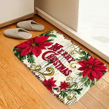 Мягкий фланелевый коврик для кухни, гостиной, столовой, спальни, ежедневного украшения дома, рождественские аксессуары, коврики