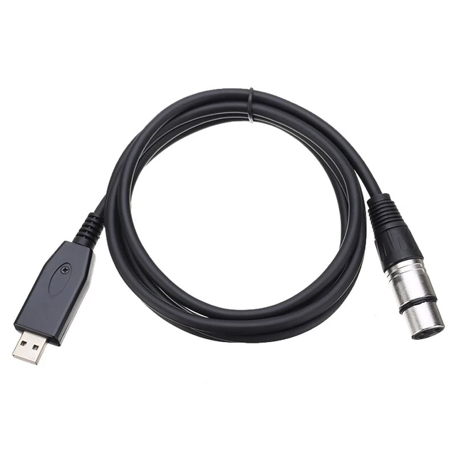 Câble USB mâle vers XLR femelle de haute qualité, pour