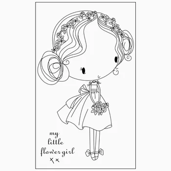 

Rubber Silicone Clear Stamps for Scrapbooking Tampons Transparents Seal Background Stamp Card Making Diy girl