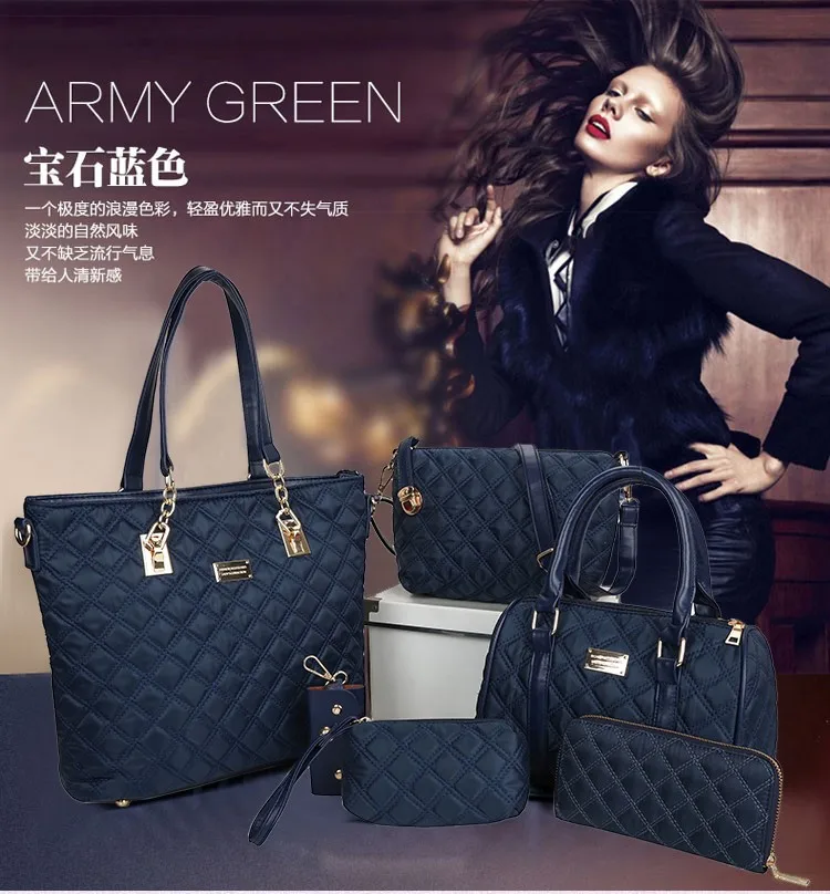 

WOMEN'S Bag 2019 New Style Trend Different Size Bags Six Pieces Set Large Bag Hand Shoulder Mother And Child Bag