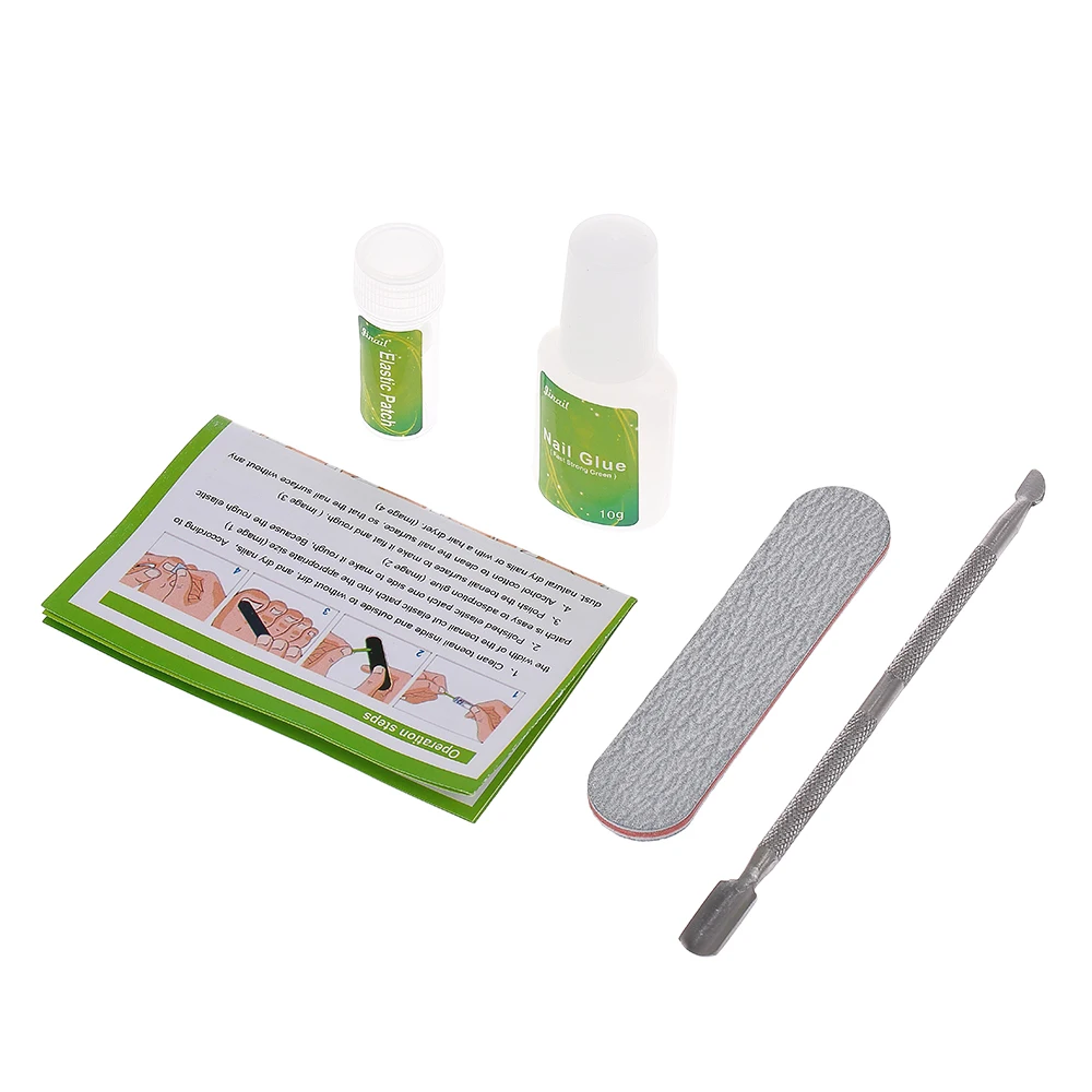 

Toenail Patch Ingrown Correction Tool Set Toe Nail Ingrown Toenail Patch Pusher Recover Straightening Clip with Glue Foot Care