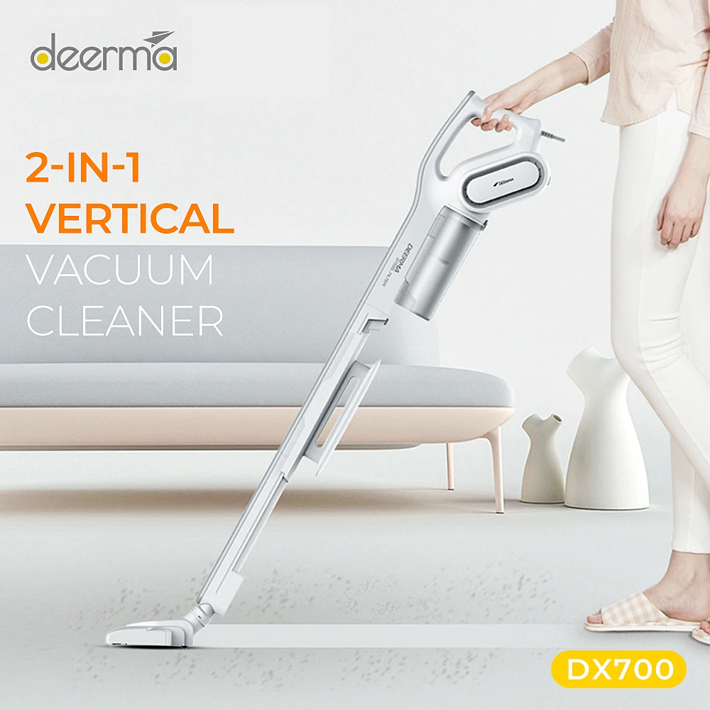 Deerma DX700 ручной пылесос бытовой бесшумный пылесос 15 кПа сильный всасывающий пылесборник домашний аспиратор