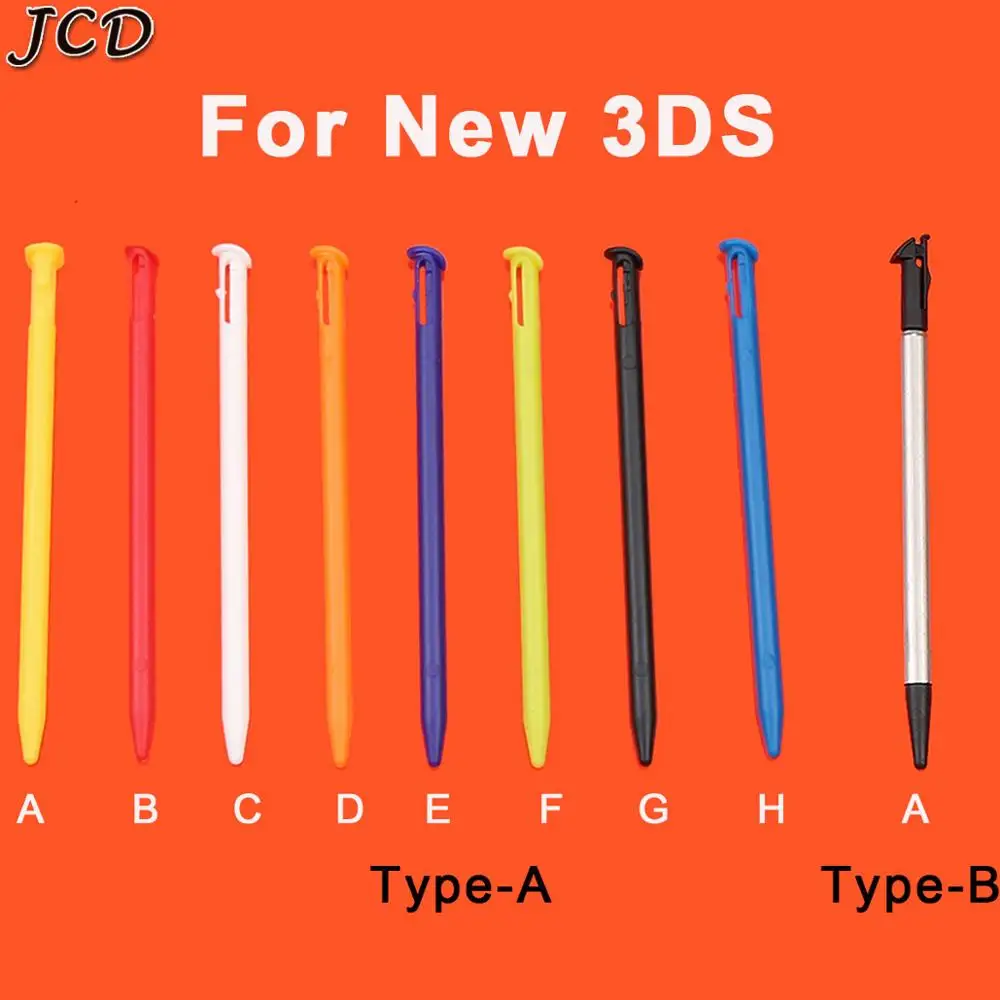 JCD для New 3DS пластиковый и металлический стилус сенсорного экрана портативная