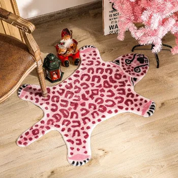 

Floor Cushion Area Rug Carpet Doormat Bedside Home Decor Cute Kids Room Bedroom Animal Printed Cartoon Playroom Comfortable