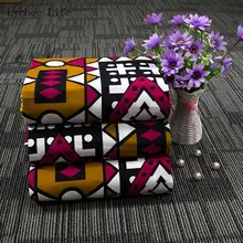 Lychee Life милый мультфильм печатных африканская ткань Анкара воск швейная ткань для женщин платье Швейное Ремесло «сделай сам»