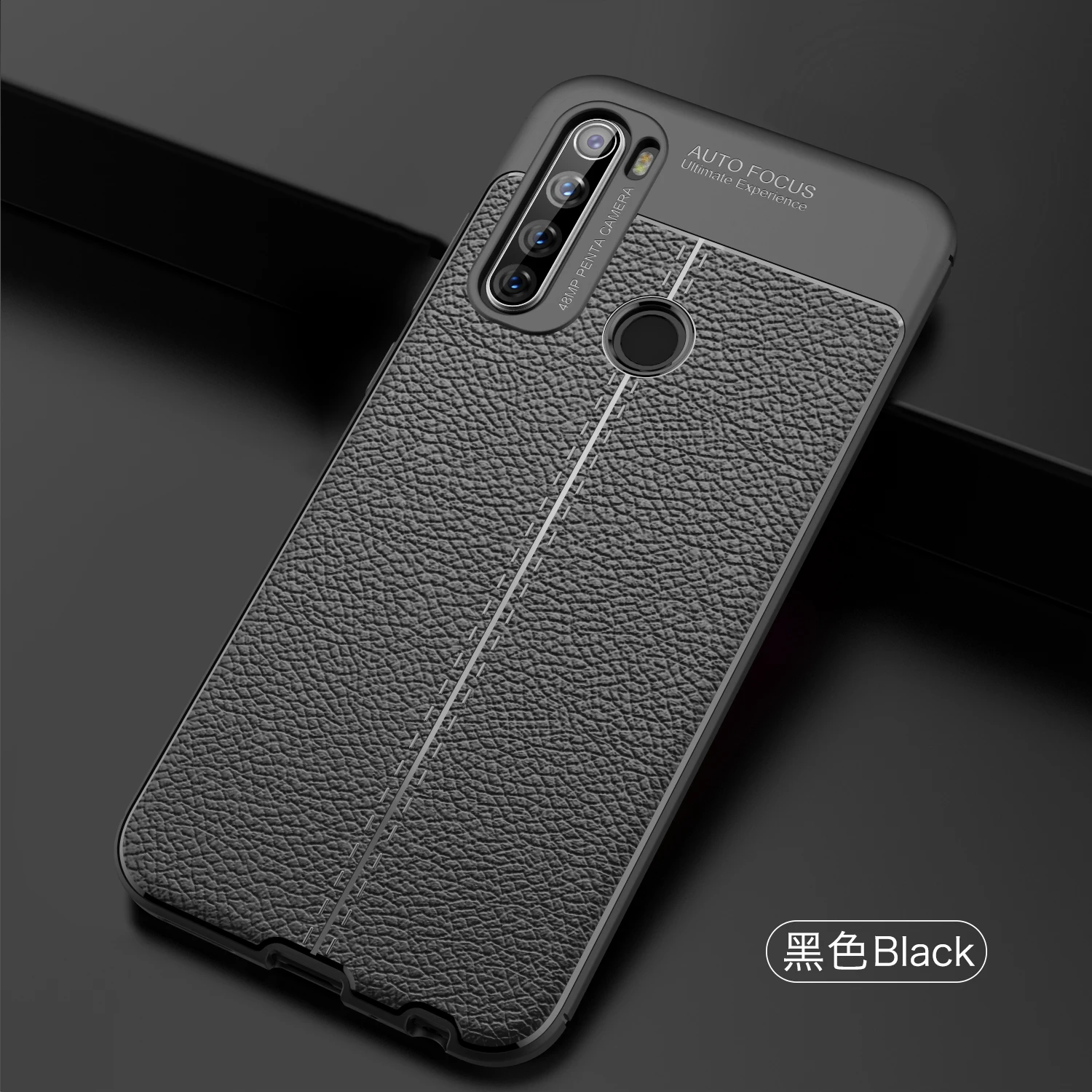 Мягкий чехол из ТПУ для Xiaomi Redmi Note 8T с кожаной текстурой силиконовый телефона
