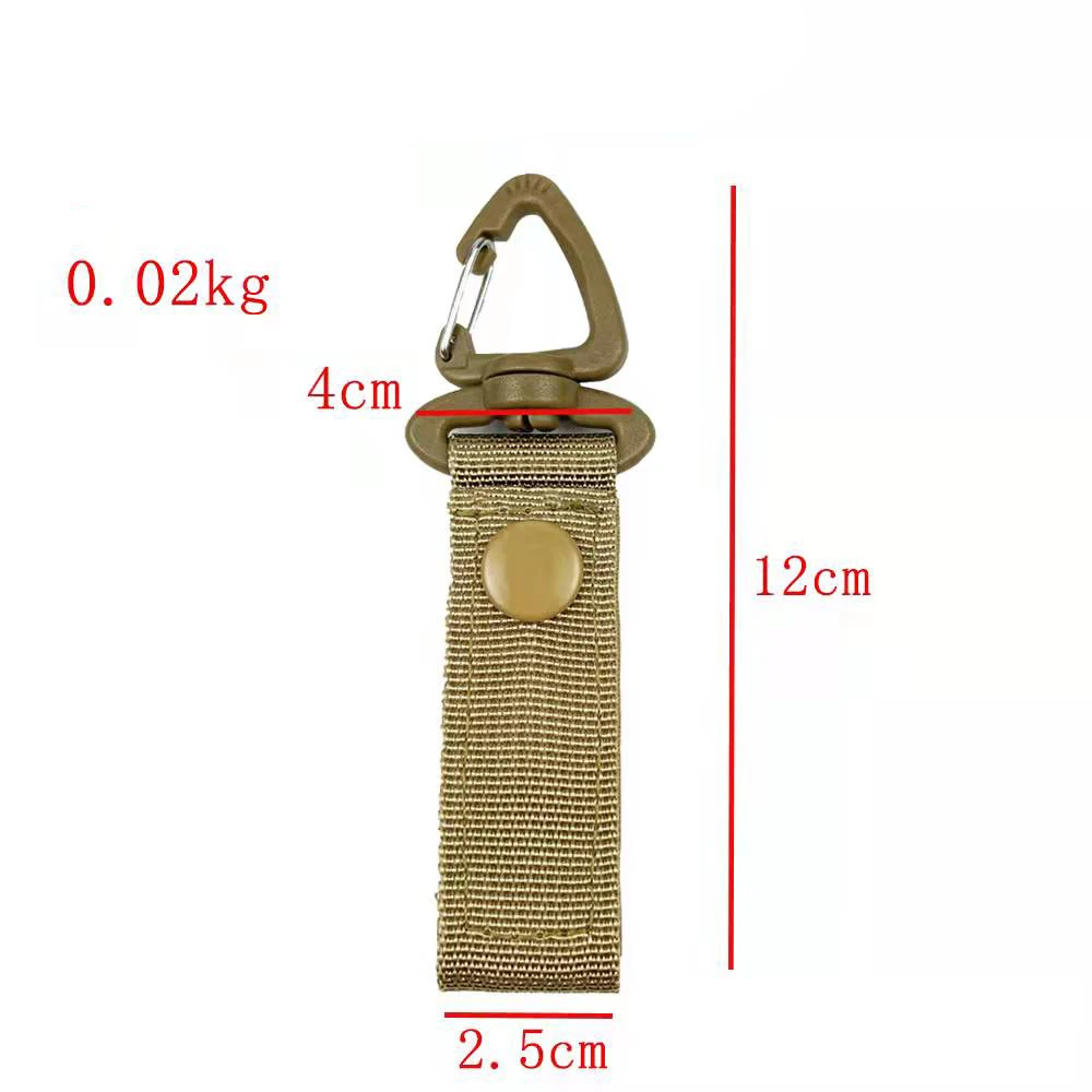 Sangle Tactique Azarxis Avec Mousqueton – Pour Ceinture, Sac à Dos – Randonnée, Camping