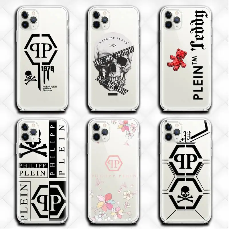 Роскошный брендовый чехол для телефона QP Philipp прозрачный iphone 12 11 Pro max mini XS 8 7 6 6S Plus X
