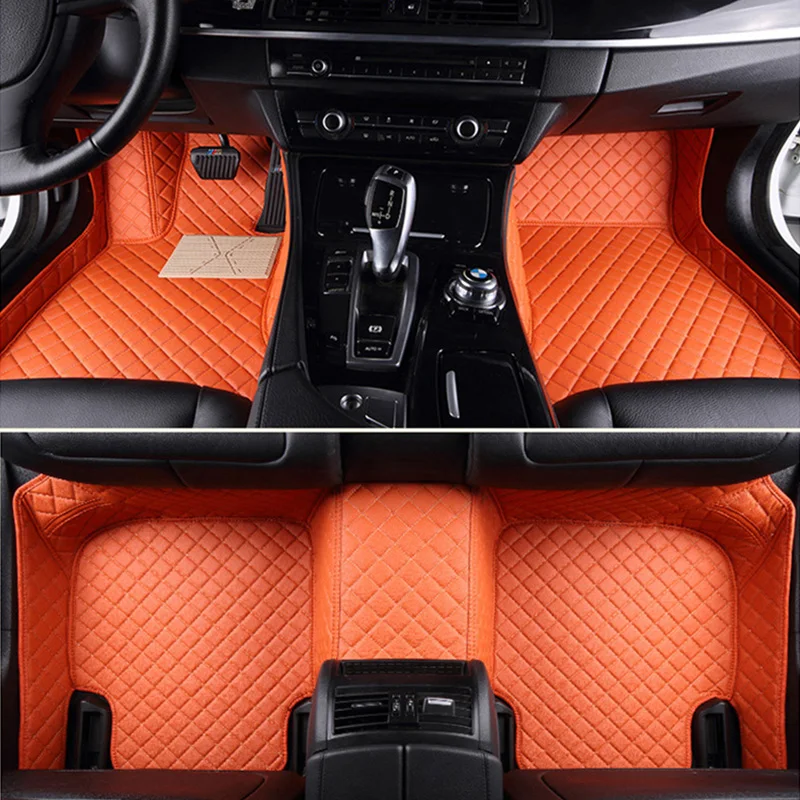 

Leather Custom car floor Foot mat For Chrysler 300c 3D car-styling heavy duty all weather protection car accessorie carpet