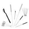 WENXING 21Pcs Long Handle Airbrush Cleaning Brush Multi-Purpose Nozzle Brush Set Mini Brushes&Needles Cleaning Repair Tool Kit 2