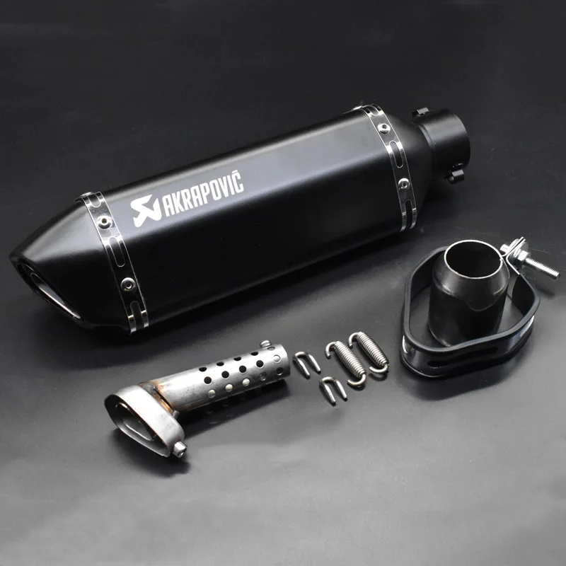 Универсальный для akrapovic выхлопной мото rcycle глушитель escape moto с db killer выхлопные системы для honda benelli msx125 nmax EP01 - Цвет: laser E