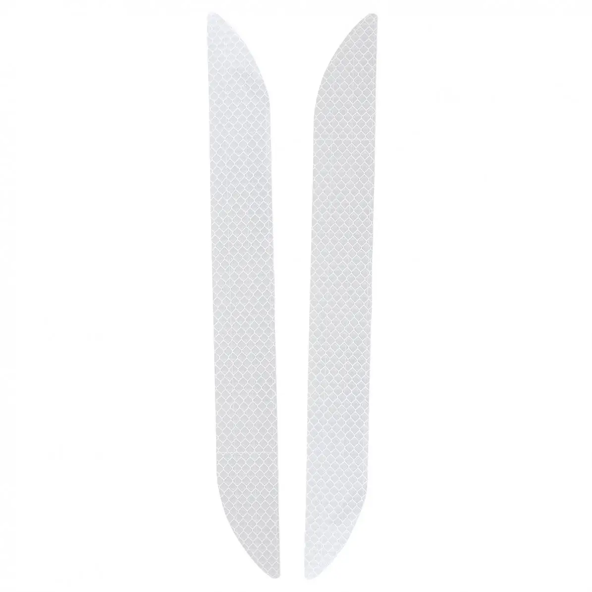 2pcs 2 Colors 27.5 x 3 CM Crystal Lattice PVC Car Refit Bumper Fog Lamp Reflective Warning Collision Avoidance Sticker