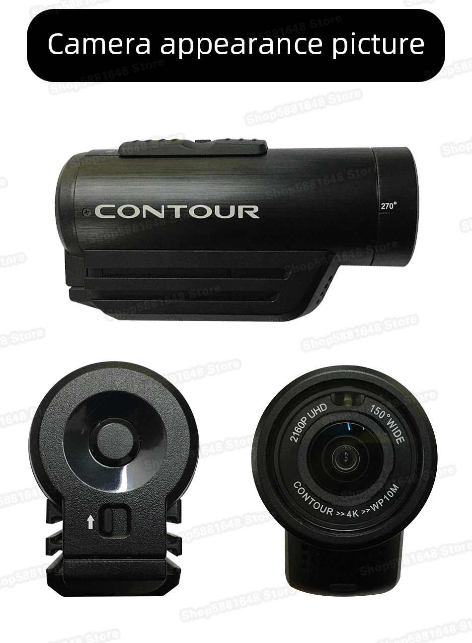 Camera contour 4K version Ultra HD roam2 roam3 upgrade App control tactical helmet head mounted first view camera