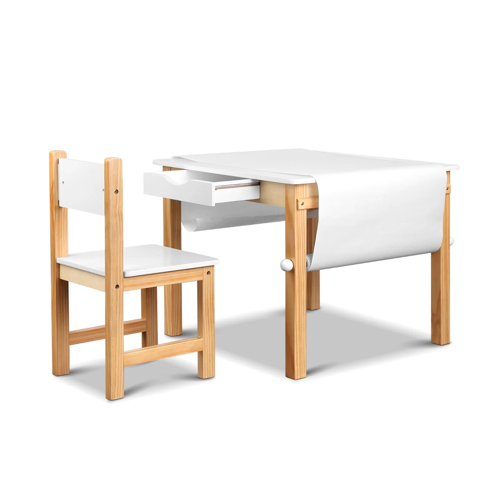 artiss kids table and chair set