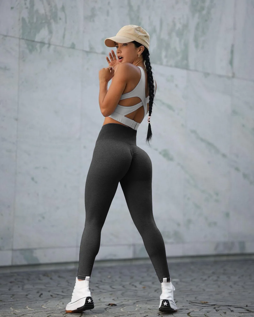 Women High Waist Gym Scrunch Butt 